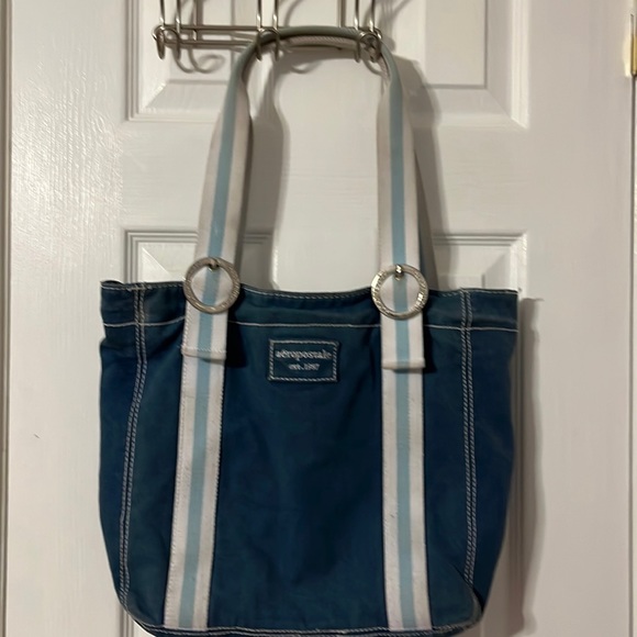 Aeropostale Handbags - Aeropostale blue cloth bag